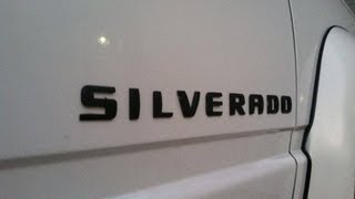 New SILVERADO Emblems [upl. by Vernen]