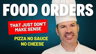 Pizza no sauce no cheese  Food orders that just dont make sense [upl. by Aniela]