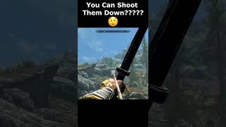 You Can Shoot Them Down 😯😯😯 skyrim skyrimanniversary elderscrolls gamingshorts [upl. by Ardussi451]