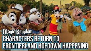 Characters Return to Frontierland Hoedown Happening at Magic Kingdom [upl. by Celestina]