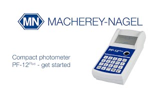 Compact photometer PF12Plus  Get started [upl. by Ingamar]