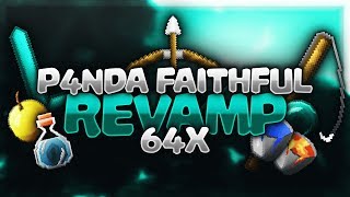 P4nda Faithful Revamp 64x  Minecraft PvP Pack Release [upl. by Aleakam]