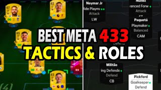 Best Meta 433 Starter Custom Tactics amp Player Roles in EA FC 25 Ultimate Team [upl. by Tarsus]