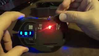 E3lue EBlue Mazer II 2500 DPI Blue LED 24GHz Wireless Optical Gaming Mouse Unboxing and review [upl. by Terris540]