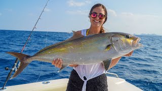 GIANT AMBERJACK CATCH Clean and COOK Wreck Fishing off Florida Coast [upl. by Marsden]