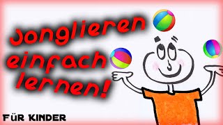 Jonglieren lernen mit 3 Bällen  Tutorial [upl. by Redwine]