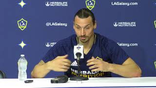 Zlatan Ibrahimovic entire press conference after 43 LA Galaxy comeback win [upl. by Oisorbma]