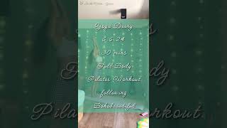 Yoga Diary 🧘🏻‍♀️ 6624 30 Mins Full body pilates workout following Bohobeautiful [upl. by Aelyak]