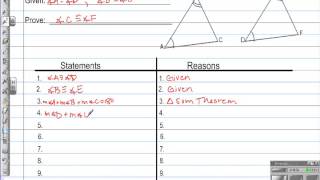 Day 2 Third Angle Theorem Proof [upl. by Pasol726]