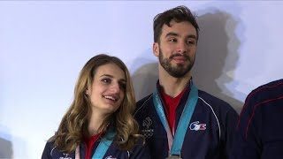 JO2018  Lor se dérobe sous les patins de Papadakis et Cizeron [upl. by Capello]