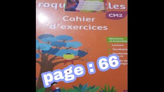 croque feuillescahier dexercices page 66 [upl. by Rolo954]