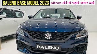 Maruti Baleno sigma 2023 new model review Interior Exterior Features Price  baleno base model 2023 [upl. by Darnoc]