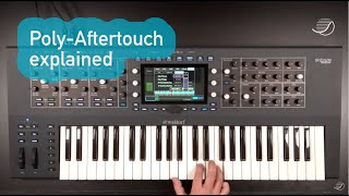 Waldorf Iridium Keyboard  PolyAftertouch explained [upl. by Gilpin310]