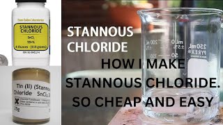 HOW I MAKE STANNOUS CHLORIDE TESTING SOLUTION FOR GOLD AND PRECIOUS METALS this is the easiest way [upl. by Wan]