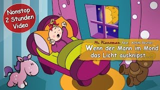 Wenn der Mann im Mond das Licht ausknipst • Lalelu 2 Stunden nonstop Schlaflieder für Kinder [upl. by Krein]