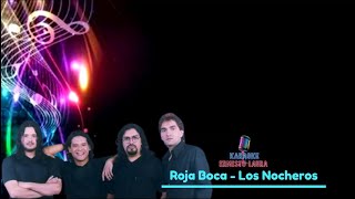 Los Nocheros  Roja boca  karaoke 1 tono menos [upl. by Evers]