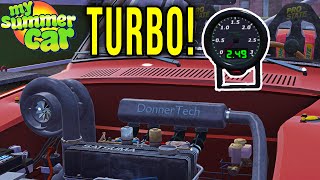 UPDATED TURBO  TRYING TO INSTALL AND DRIVE  My Summer Car [upl. by Otir]