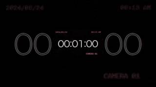 Halloween countdown black timer with music  1 minute [upl. by Parsifal125]