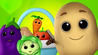 Aaloo bola mujhko khalo  आलू बोला मुझको खालो  Vegetables Poems in Hindi  Kids Tv India [upl. by Elagibba]