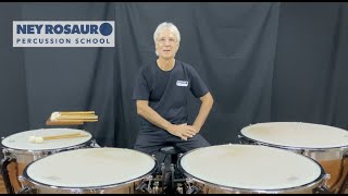 COMO TOCAR TÍMPANOS  uma introdução Ney Rosauro Percussion School Video 24 [upl. by Koeppel]