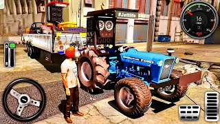 Tractor Trolley Transport Cargo Simulator  Heavy Tractor Offroad Driving 3D  Android Gameplay [upl. by Llohcin]