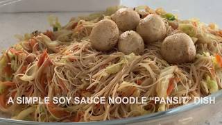 Simple Soy Sauce Noodles quotPansit Recipequot [upl. by Ecinad]