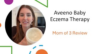 Review of Aveeno Baby Eczema Therapy Nighttime Balm for Dry Itchy Skin [upl. by Slocum637]