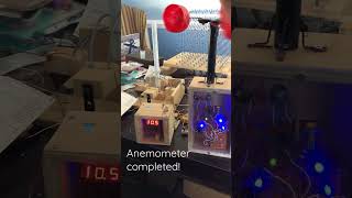 Diy Anemometer is completed and functional [upl. by Osmund406]