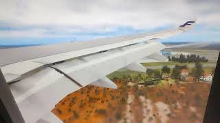 Xplane 12 Finnair A330300 Landing to Stockholm Arlanda [upl. by Arenat82]