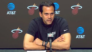 Erik Spoelstra PostGame Interview  Cleveland Cavaliers vs Miami Heat [upl. by Yevad]