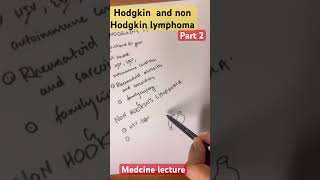 Hodgkin and non Hodgkin lymphoma lymphoma hodgkinslymphomahaematology [upl. by Jew]