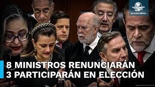 8 ministros de la Corte ponen su renuncia sobre la mesa EnPortada [upl. by Urias]