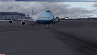 Prepar3D P3D v34  PMDG  Boeing 747 v3  EGCC  UUEE [upl. by Yanahc]