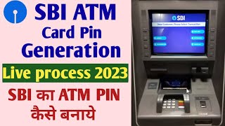 Sbi new ATM pin generation kaise kare  how to generate SBI ATM Pin full live process in Hindi2023 [upl. by Droffilc]