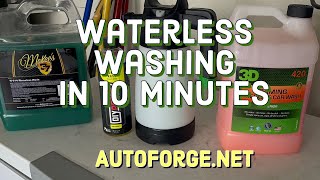 Waterless Washing With Foam Fast Car Wash Washing Your Car In 100 Degree Heat Auto Detailing [upl. by Ydolem21]