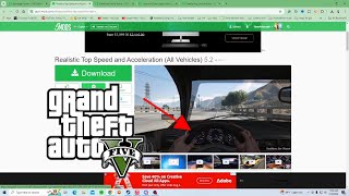 How to Install Realistic Top Speed and Acceleration All Vehicles 52 GTA 5 MODS [upl. by Ney856]