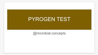 Pyrogen testing [upl. by Massimo]