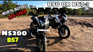 2023 Bajaj pulsar Ns200 Bs7 review 😨  Bs6 vs bs7  modification [upl. by Darnok468]