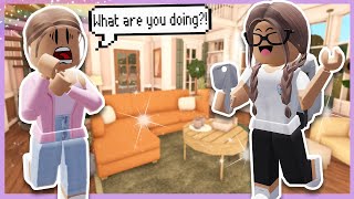 LIVING with my SISTER for 24 HOURS  Roblox Bloxburg Family Roleplay wvoices [upl. by Niwrud]