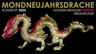 Schleich ® Mondneujahrsdrache  Year of the Dragon  Goldener Drache Auruun  Neu 2024 New  Review [upl. by Riggs]