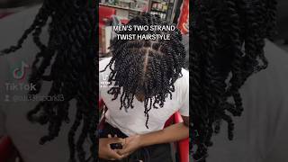 MENS TWO STRAND TWIST HAIRSTYLE  FADE [upl. by Aurora]