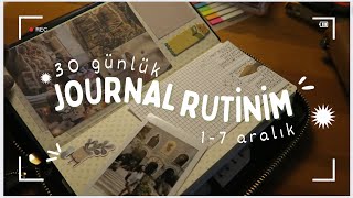 30 Günlük Journal Rutinim  1 Hafta  2024 Öncesi Journal Rutini Oluşturuyorum [upl. by Hannah]