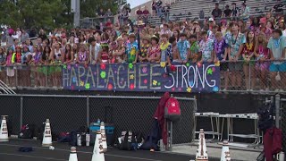 High School football honors Apalachee High School following tragedy [upl. by Ayikan691]