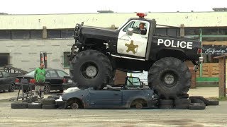 Kaszkadőr Show Hungary XXL Monster Truck show 20170924 Székesfehérvár [upl. by Delacourt]