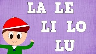 Sílabas LA LE LI LO LU  Syllable with L  Vídeos para niños [upl. by Isacco]