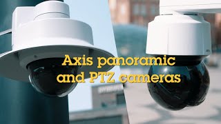 Axis panoramic and PTZ cameras in cities [upl. by Nodnrb]