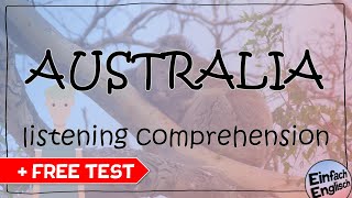 AUSTRALIA  listening comprehension 👂  test ✏️  Einfach Englisch [upl. by Drake284]