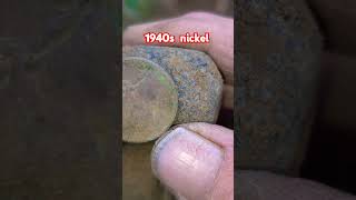 1940s nickel found metal detecting 1830s school with Xp Deus2 fun maine fatherson metaldetecting [upl. by Burnside]