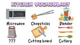 Kitchen Vocabulary in English  English practice [upl. by Einnahpets6]