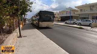 Bus from Adelianos Kampos to Rethymno Crete [upl. by Ahsimac241]